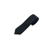 Brianze 5 Cm Siyah Balıksırtı Desenli Slim Kravat