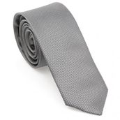 Brianze MKAS-9 Gri Oxford Model Mendilli Slim Kravat