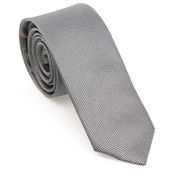 Brianze MKAS-9 Gri Oxford Model Mendilli Slim Kravat