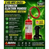 BRN Yangın söndürme tüpü 2kg Gazlı Pano Söndürme Cihazı 4 Yıl Garantilidir