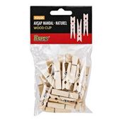 Brons BR-906 Küçük Natural Ahşap Mandal