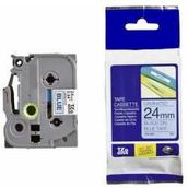 Brother P-Touch TZE-551 Mavi Üzerine Siyah 24 mm 8 mt Muadil Etiket