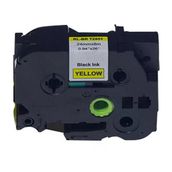 Brother P-Touch TZE-651 Sarı Üzerine Siyah 24 mm 8 mt Muadil Etiket