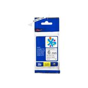 Brother P-Touch TZE-S211 Beyaz Üzerine Siyah Güçlü Yapışkanlı 6 mm 8 mt Muadil Etiket