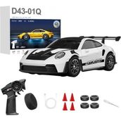 Brother Toys 1:43 Profesyonel Pistler Için Tasarlanmış Yarış ve Drift Arabası 15 Km/h Uzaktan Kumandalı Araba - Beyaz