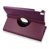 BSSM iPad 10.2 7. Nesil 360 Tablet Deri Mürdüm Kılıf