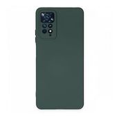 BSSM Xiaomi Redmi Note 11 Pro Nano İçi Kadife Silikon Koyu Yeşil Kılıf
