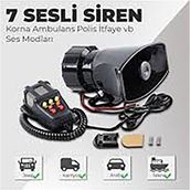 BTM Otomotiv BTM 7 Sesli Mikrofonlu Megafon Siren 100 Watt Yüksek Sesli Modeli Türkiye Menşeli