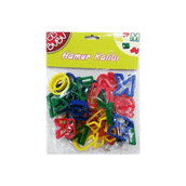 Bubu 00045 Harfler 26 Parça Oyun Hamuru Kalıbı