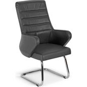 Bubu Home Colbel Siyah Ofis Misafir Bekleme Koltuğu