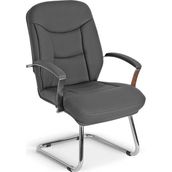 Bubu Home Colfir Chrome Siyah Ofis Misafir Bekleme Koltuğu