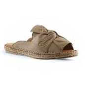 Bueno Shoes 01WN1632 Vizon Deri Kadın Espadril Terlik