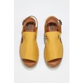 Bueno Shoes 01wq1125 Sarı Deri Espadril Kadın Sandalet