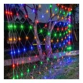 Buffer 1x2 m 8 Animasyonlu Farklı Işık Modu RGB Fişli Dekoratif File Ağ Perde 192 LED