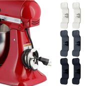 Buffer 6'lı Pratik Kablo Toparlayıcı Yapışkanlı Klips Mutfak Air Fryer Kettle Kahve Makinası Tost Makinası Kablo Tutucu Düzenleyici