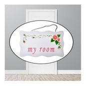 Buffer Decotown My Room Benim Odam Dekoratif Çiçek Desenli Kapı Askısı