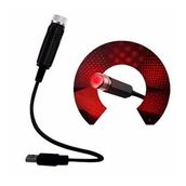 Buffer Kırmızı Ayak Altı Tavan Led Araç İçi Aydınlatma Oto Araba İç Disko Ayarlanır Usb Lamba Işık