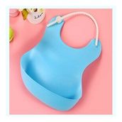 Buffer Mavi Dökülme Engelleyici Bükülebilir Çocuk Bebek Mama Önlüğü