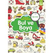 Bul ve Boya - Yeşil Kitap - Ferhat Çınar - 0-6 Yaş Yayınları