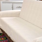 Buldan 180x300 Krem 180x300 cm Pamuklu Maxi Koltuk Çekyat Örtüsü