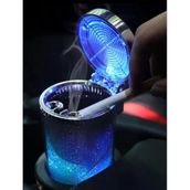 BulutRetail Araç İçi Oto Kokusuz Küllük RGB Işıklı Kapaklı