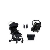 Bumprider Connect³ Black Black Bebek Arabası Ve Connect Trn Grup 0+ Black Oto Koltuğu Ve Oto Koltuk Adaptörü - Siyah