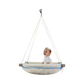Bundera Wise Asmalı Yaylı Hoppala Ahşap Bebek Hamağı mavi