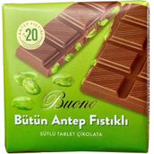 Buono 80 gr Antep Fıstıklı Tablet Çikolata (5 adet)
