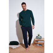Buratti Pamuklu Beli Lastikli Regular Fit Uzun Kollu Pijama Takımı Erkek PİJAMA TAKIMI 6572008