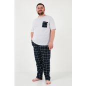 Buratti Pamuklu Regular Fit Büyük Beden Pijama Takımı Erkek PİJAMA TAKIMI 6572002B