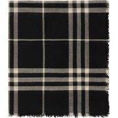 Burberry Check Siyah Yün Kadın Atkı - Standart