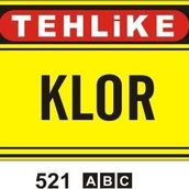 Buris Klor Uyarı Levhası