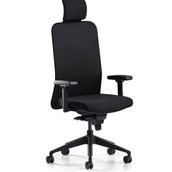 Bürotime Comfy Başlıklı Siyah Çalışma Koltuğu
