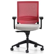 Bürotime Cozy Kırmızı Açık Gri Çalışma Koltuğu