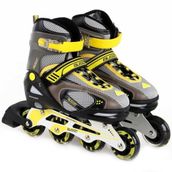 Busso PT003 Siyah-Gri-Sarı Inlıne Alüminyum Paten