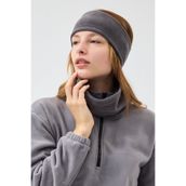 Butikgiz %100 Mikro Polar Esnek Çok Fonksiyonlu Boyunluk + Saç Bandı Kadın Kışlık Set