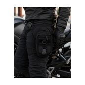 BUTİKOLEA Motosiklet Bacak Çantası Taktik Bel ve Bacak Askılı Çok Gözlü Suya Dayanıklı Outdoor Seyahat Çantası Siyah
