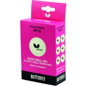 Butterfly 1006407 Easy Ball 40+Plastik 6’lı Masa Tenisi Antrenman Topu