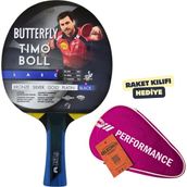 Butterfly Timo Boll Black Masa Tenisi Raketi Ittf Onaylı - Raket Kılıflı - Pembe