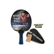 BUTTERFLY Timo Boll Black Masa Tenisi Raketi ITTF Onaylı - Raket Kılıflı
