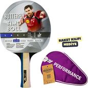 Butterfly Timo Boll Silver Masa Tenisi Raketi Ittf Onaylı - Raket Kılıflı - Mor