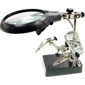 Büyüteçli Havya Sehpası - Ledli Işık - MG16129-C - Gri