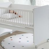 Bw1060 - Pratik Tekerlekli Anne Yanı Beşik Beyaz 60 X 120