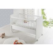 BW1065 - Pratik Kademeli Anne Yanı Tekerlekli Beşik Beyaz 60X120