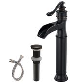 BWE B09B4VP3Z9 Pirinç Bronz Tek Delikli Antika Lavabo Bataryası