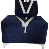 By Ayanoglu Damat Çeyiz Sandığı Lacivert 2 Li