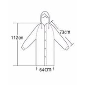 By Marine BYMMRC881R10 Su Yeşili Kapüşonlu Çıtçıtlı Eva Unisex Yağmurluk
