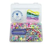 By MO Accessories Çocuklar Için Takı Yapım Hobi Seti - Kendin Yap - Soft Renklerde Çocuklar Için Bileklik Kolye Yapma