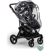 Bybaby Fermuarlı Yağmur ve Rüzgar Geçilmez Deluxe Bebek Arabası Yağmurluğu - Fuşya