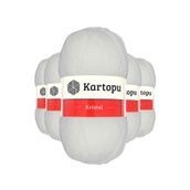 Byline Beyaz K010 5 Adet Kristal Çift Katlı El Örgü Lif İpi